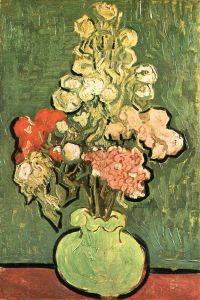 Van Gogh Vase With Roses canvas print