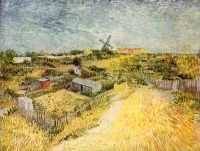 Van Gogh Vegetable Gardens In Montmartre canvas print