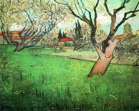 Van Gogh View Of Arles With Flowering Tree canvas print