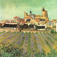 Vista de Van Gogh de Sainte Maries