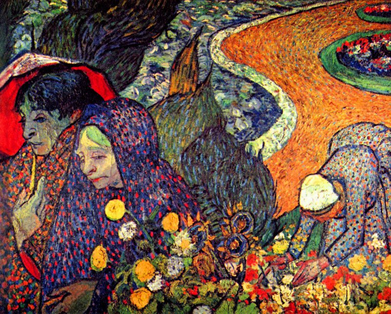 Van Gogh Walk In Arles Memory Of The Garden Of Eden canvas print