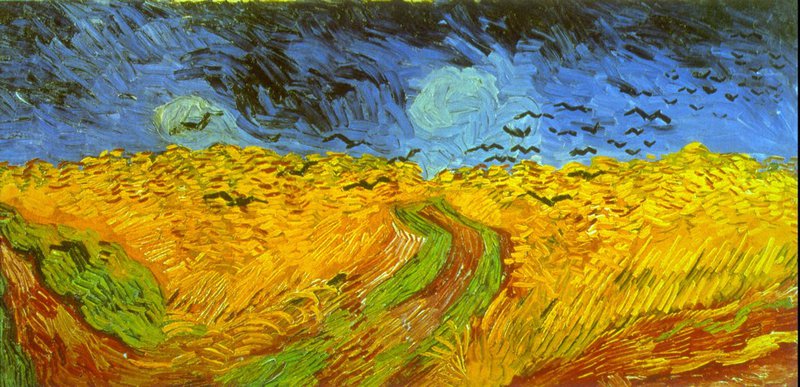 Van Gogh Wheatfield canvas print