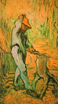 Van Gogh Woodcutter After Millet canvas print