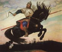 Vasnetsov Viktor Mikhaylovich Knightly Galloping 1914 canvas print