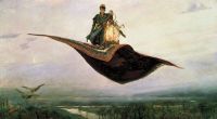 Vasnetsov Viktor Mikhaylovich The Flying Carpet A Depiction Of The Hero Of Russian Folklore Ivan Tsarevich canvas print