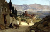 Vedder Elihu in der Nähe von Perugia 1870 Leinwanddruck