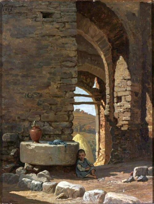 Vedder Elihu Pompeo Monte Colognola Landscape Ca. 1877 79 canvas print