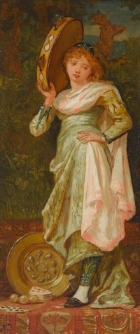 Vedder Elihu Study For Dancing Girl 1871 canvas print