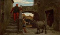 Vedder Elihu The Fable Of The Miller His Son And The Donkey No. 1 Ca. 1869 canvas print