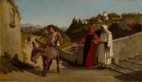 Vedder Elihu The Fable Of The Miller His Son And The Donkey No. 3 Ca. 1869 canvas print