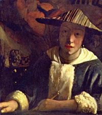 Vermeer-Mädchen mit einer Flöte