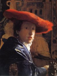 Vermeer Girl With The Red Hat canvas print