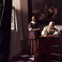 Vermeer Lady Writing A Letter With Her Maid