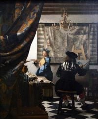 Vermeer The Art Of Painting canvas print