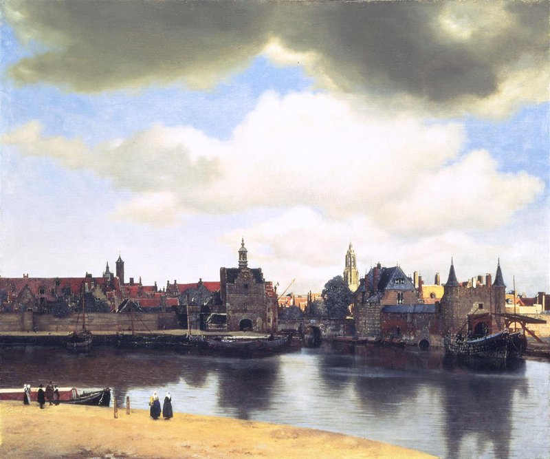 Vermeer View On Delft canvas print