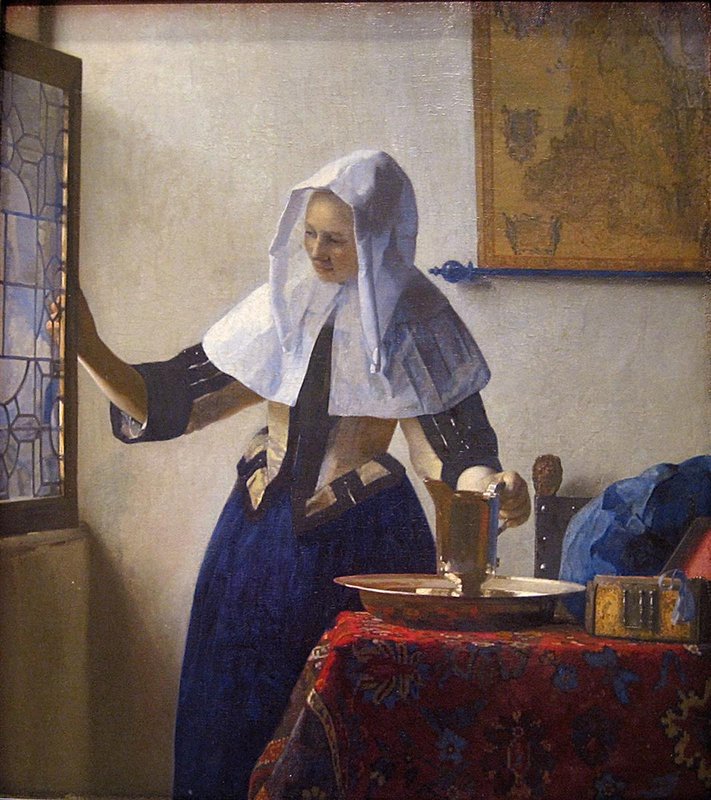 Vermeer Young Woman With A Water Pitcher canvas print