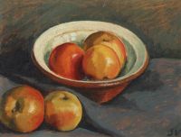 طبعة قماشية مطبوعة على القماش لفيرميرين فريدريك ستون لايف مع التفاح