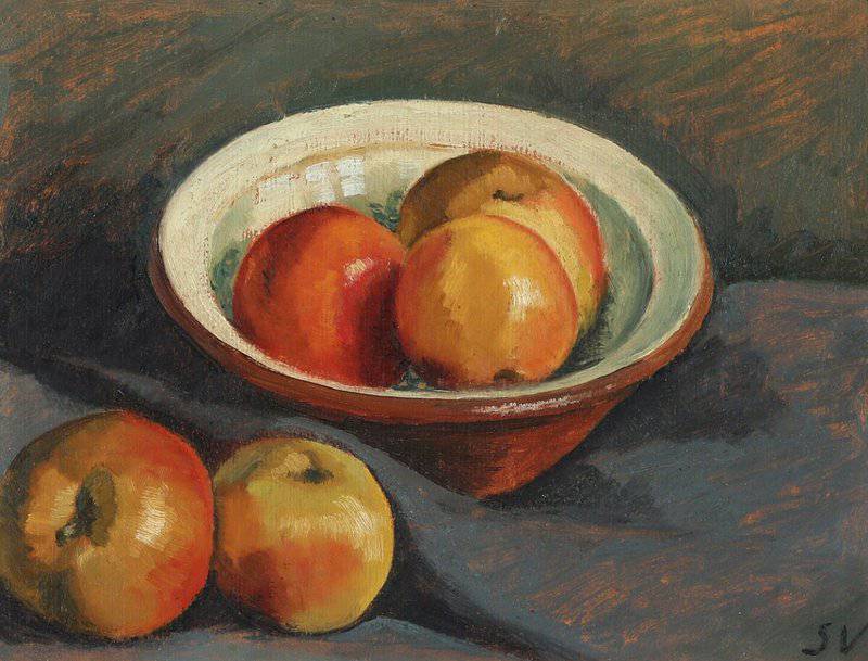 Vermehren Frederik Still Life With Apples canvas print