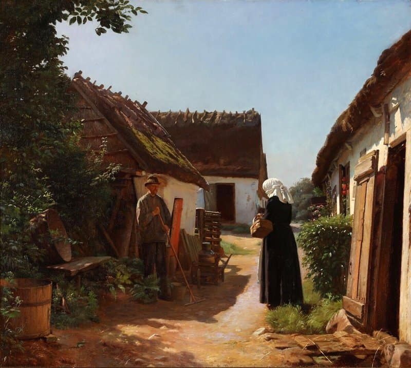 Vermehren Frederik View From A Village In South Zealand canvas print