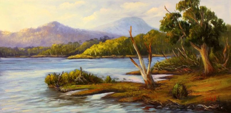 Vidal Christopher A View Of Lake St Clair Tasmania canvas print