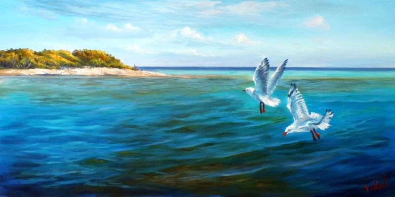 Vidal Christopher On The Reef - Lady Musgrave Island canvas print