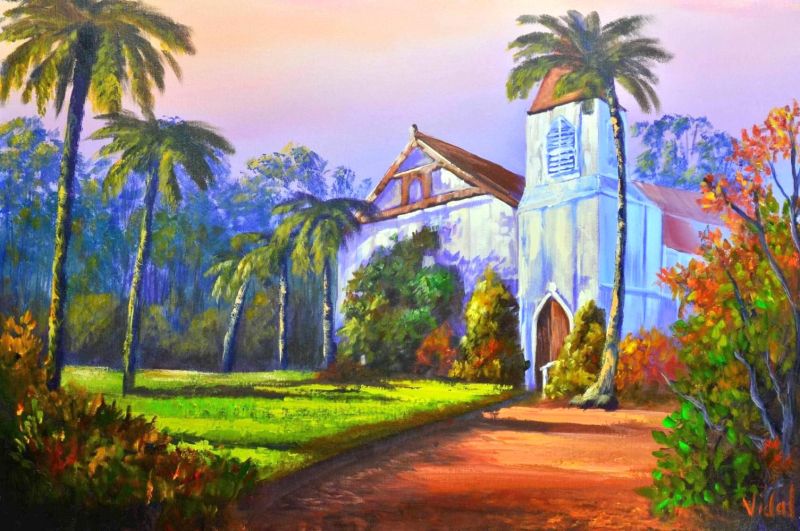Vidal Christopher St George Anglican Mt Wilson Blue Mountains canvas print