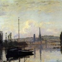 Uitzicht op Rouen door Monet