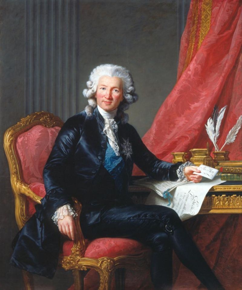 Vige E Le Brun E Lisabeth Charles-alexandre De Calonne canvas print
