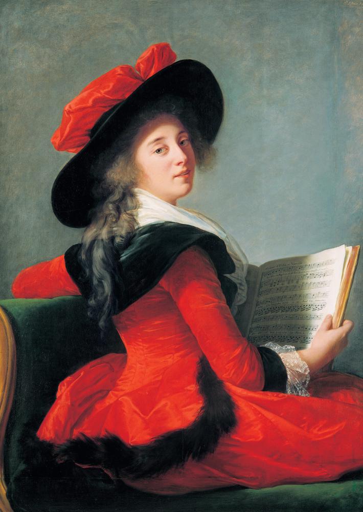 Vige E Le Brun E Lisabeth La Baronne De Crussol canvas print