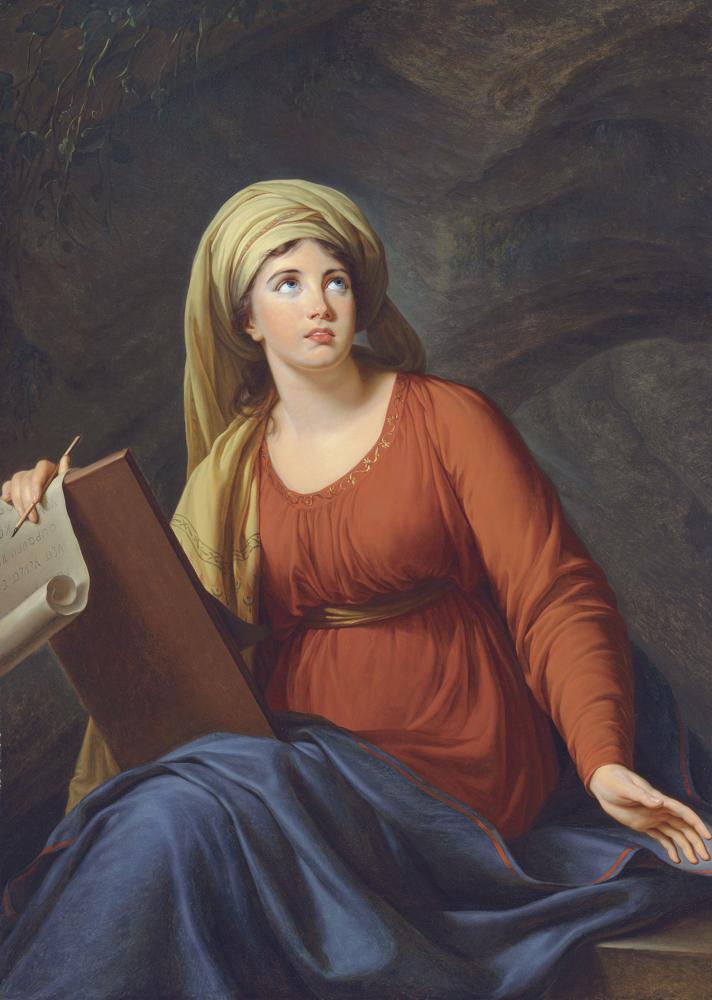 Vige E Le Brun E Lisabeth Life Study Of Lady Hamilton As The Cumaean Sybil canvas print