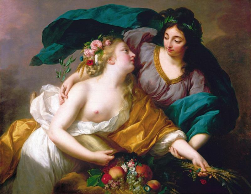Vige E Le Brun E Lisabeth Peace Bringing Back Prosperity canvas print