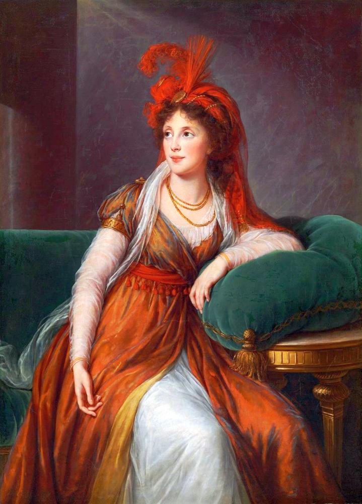 Vige E Le Brun E Lisabeth Princess Ana Gruzinsky Galitzine canvas print