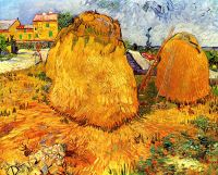 Vincent Van Gogh Meules De Foin En Provence