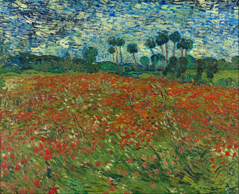 Vincent Van Gogh Poppy Field canvas print