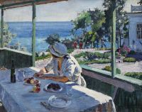 Vinogradov Sergei Arsenievich A Summer S Day Crimea 1917 canvas print