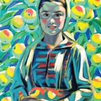 فتاة فلاديمير ديميتروف مع التفاح