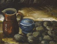 لوحة قماشية Vlaminck Maurice De Nature Morte Cruche et Pommes De Terre