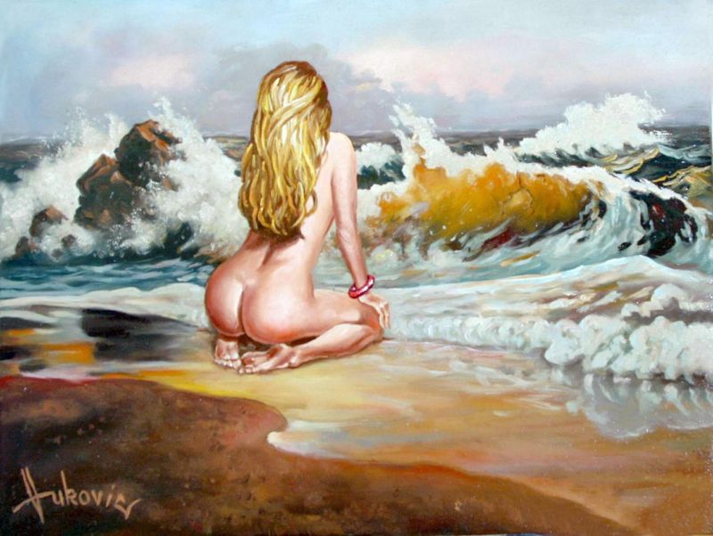 Vukovic Dus An I Wait The Waves Not The Ship canvas print