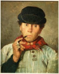 Waay Nicolaas Van Der Marker Man In Dracht Van 1900 canvas print