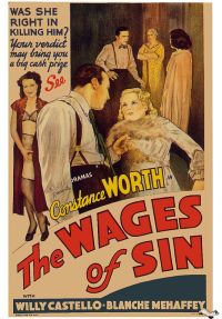 Il salario del peccato 1938 poster del film