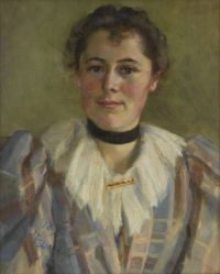 Wahlroos Dora Kvinnoportratt Forestallande Ellen Fehn 1893
