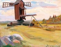 Wahlroos Dora Old Windmill canvas print