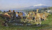 Wallis Henry Roman Theatre Taormina canvas print
