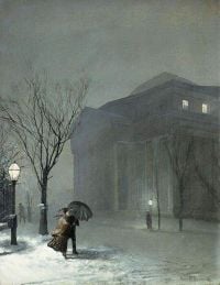 Walter Launt Palmer Albany In The Snow 1871