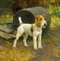 Wardle Arthur Wire Fox Terrier canvas print