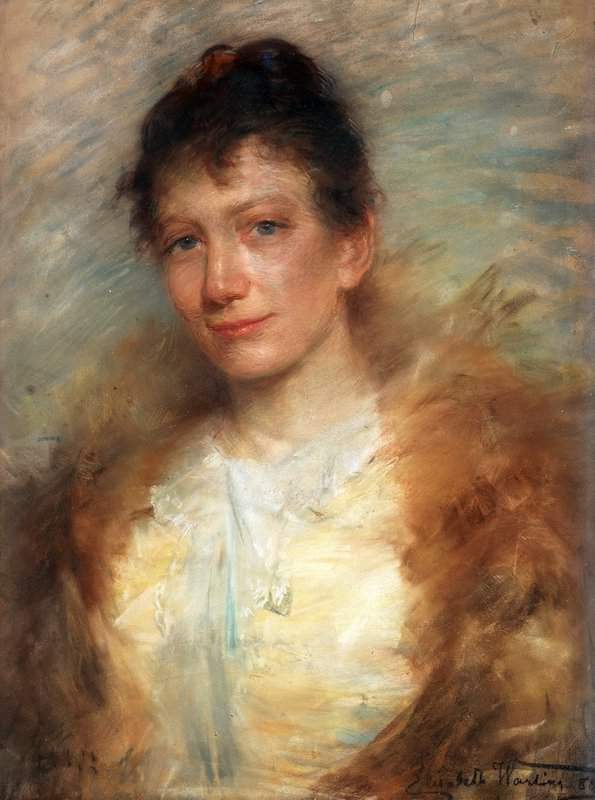 Warling Elisabeth Portrait Of The Artist Eva Bonnier 1888 canvas print