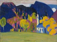 Wassily Kandinsky Autumn Impression 1908 مطبوعة على القماش