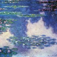 Waterlelies Waterlandschap 4 door Monet