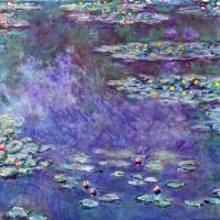 Waterlelievijver 3 door Monet