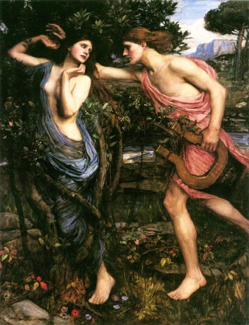 Waterhouse Apollo And Daphne canvas print